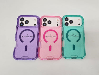 MagSafe 3 in 1 Case Glitter iPhone 17 Pro Max